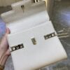 DELVAUX Calfskin MM Tempete Satchel White 1429482 |