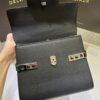Delvaux Tempête PM Handbag British BLACK Leather Pony-style calfskin