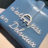 DELVAUX Rumore MM Magritte Collection Blue Box Calf 2WAY