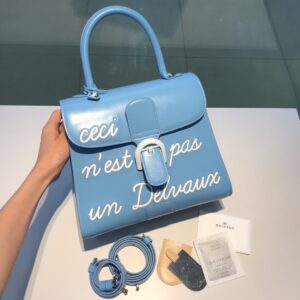 DELVAUX Rumore MM Magritte Collection Blue Box Calf 2WAY