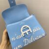 Brillant leather handbag Delvaux BLUE  in Leather -