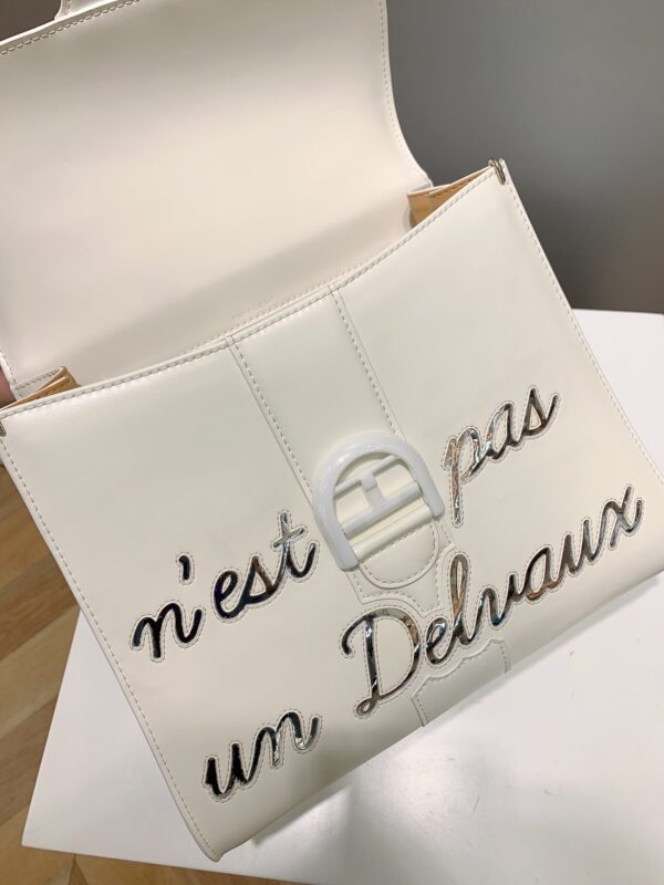 Brillant leather handbag Delvaux White in Leather -