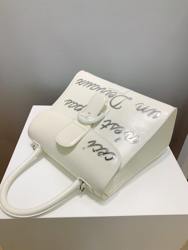 Brillant leather handbag Delvaux White in Leather -