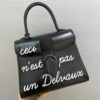 Brillant leather handbag Delvaux Black in Leather -