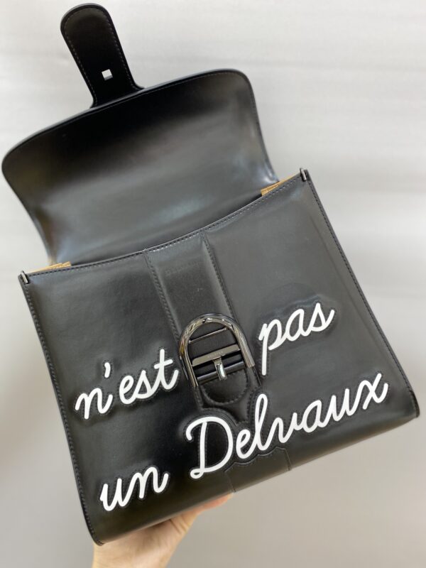 Brillant leather handbag Delvaux Black in Leather -