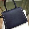 Delvaux Brillant Mini Surpiqué 'Ivory' BLUE NAVY