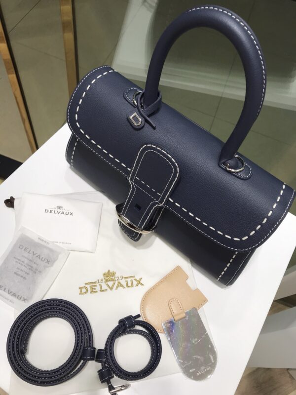 Delvaux Brillant BLUE NAVY Leather ref.2197883