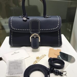 Delvaux Brillant BLUE NAVY Leather ref.2197883
