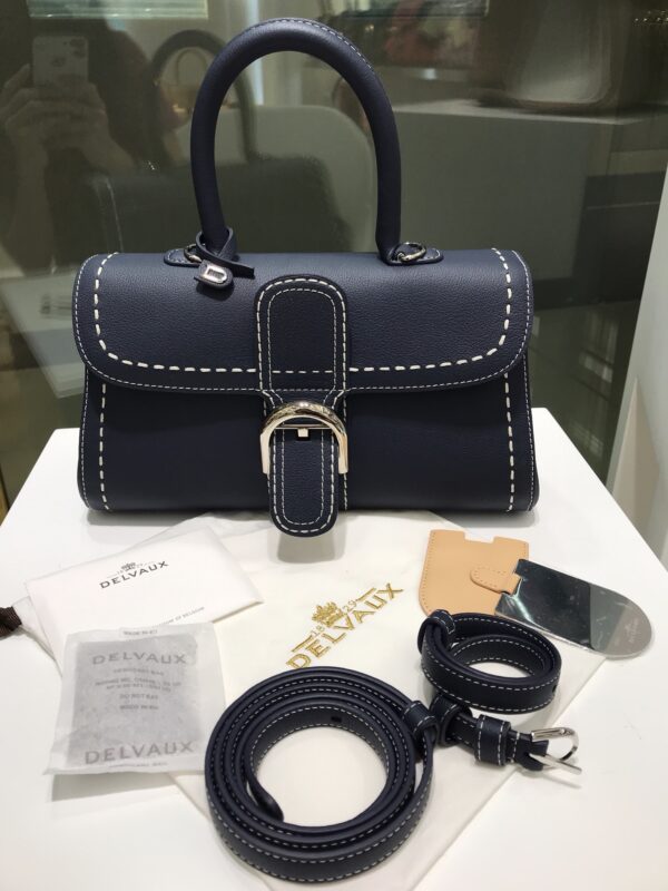 Delvaux Brillant BLUE NAVY Leather ref.2197883