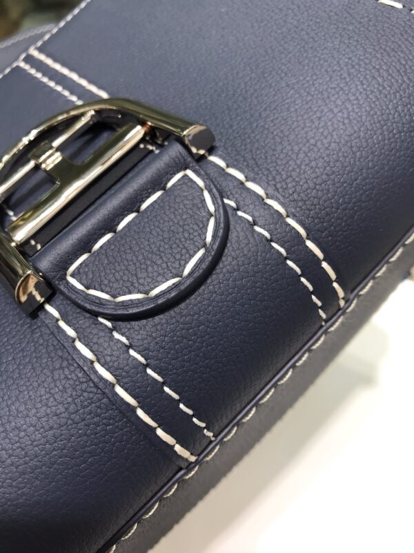Brillant leather handbag Delvaux BLUE NAVY in Leather -