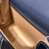 Brillant leather handbag Delvaux BLUE NAVY in Leather -