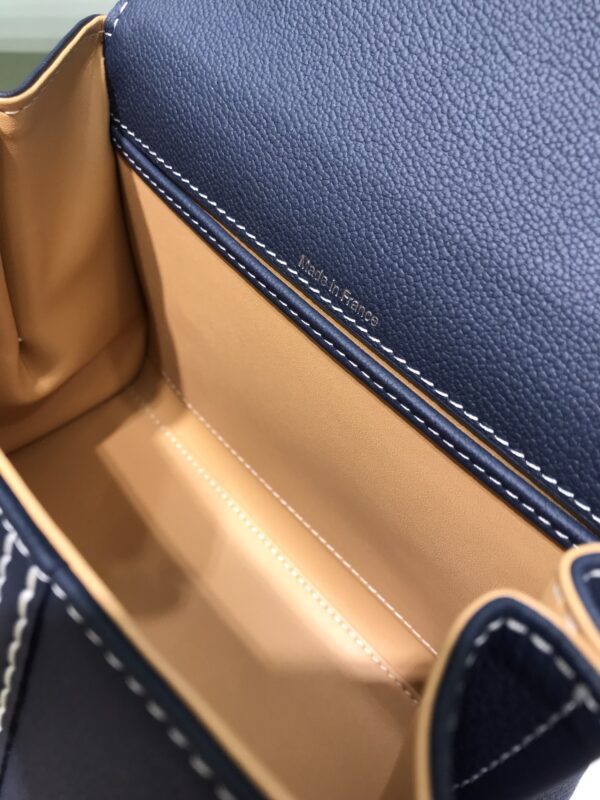Brillant leather handbag Delvaux BLUE NAVY in Leather -