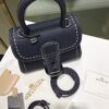 Brillant leather handbag Delvaux BLUE NAVY in Leather -
