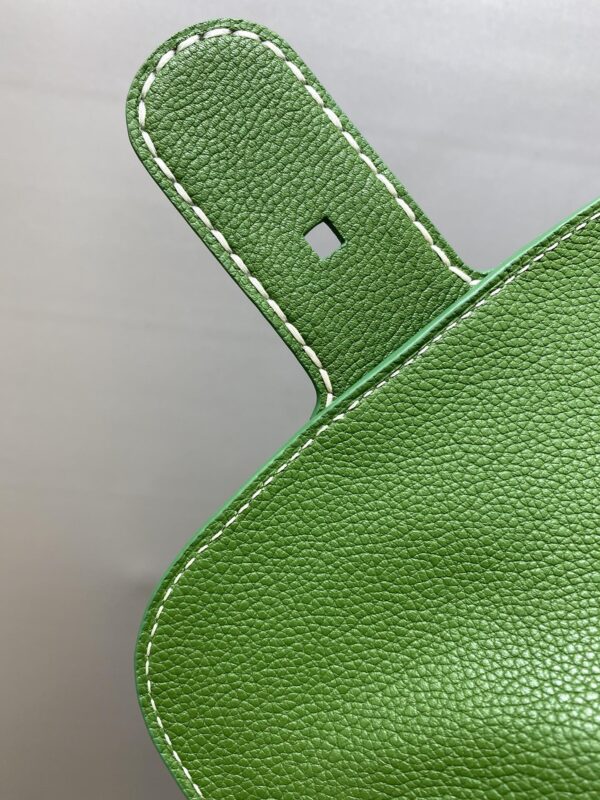 DELVAUX Grained Rodeo Calfskin Surpique Mini Brillant BAG GREEN