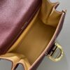 Delvaux Brillant Togo Leather Plum Red Bag