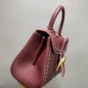 Delvaux Brillant Togo Leather Plum Red Bag