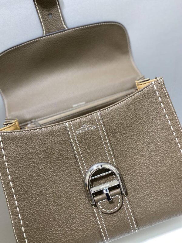 DELVAUX Grained Rodeo Calfskin Surpique Mini Brillant
