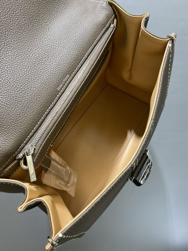 DELVAUX Grained Rodeo Calfskin Surpique Mini Brillant