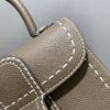 Delvaux Mini Brillant Surpiqué Tote Bag | Neutrals