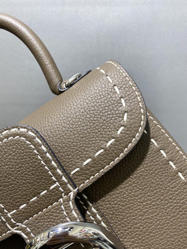 Delvaux Mini Brillant Surpiqué Tote Bag | Neutrals