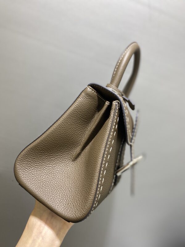 Delvaux Mini Brillant Surpiqué Tote Bag | Neutrals