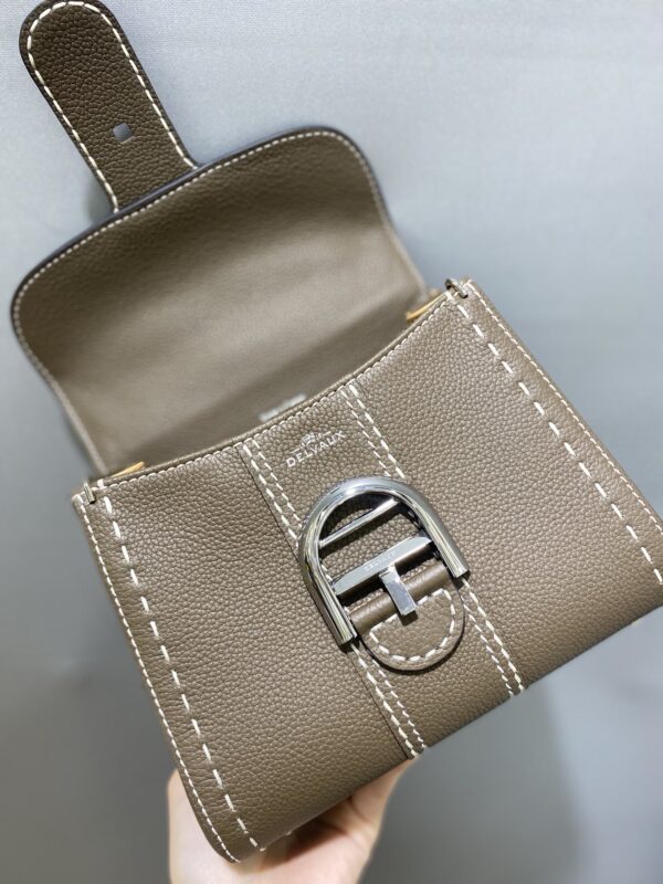 Delvaux Mini Brillant Surpiqué Tote Bag | Neutrals