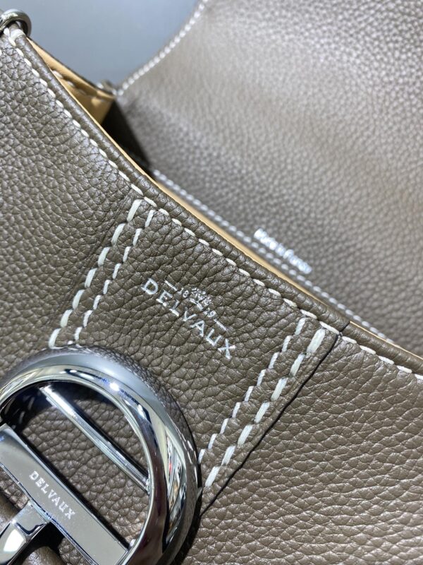 Delvaux Mini Brillant Surpiqué Tote Bag | Neutrals