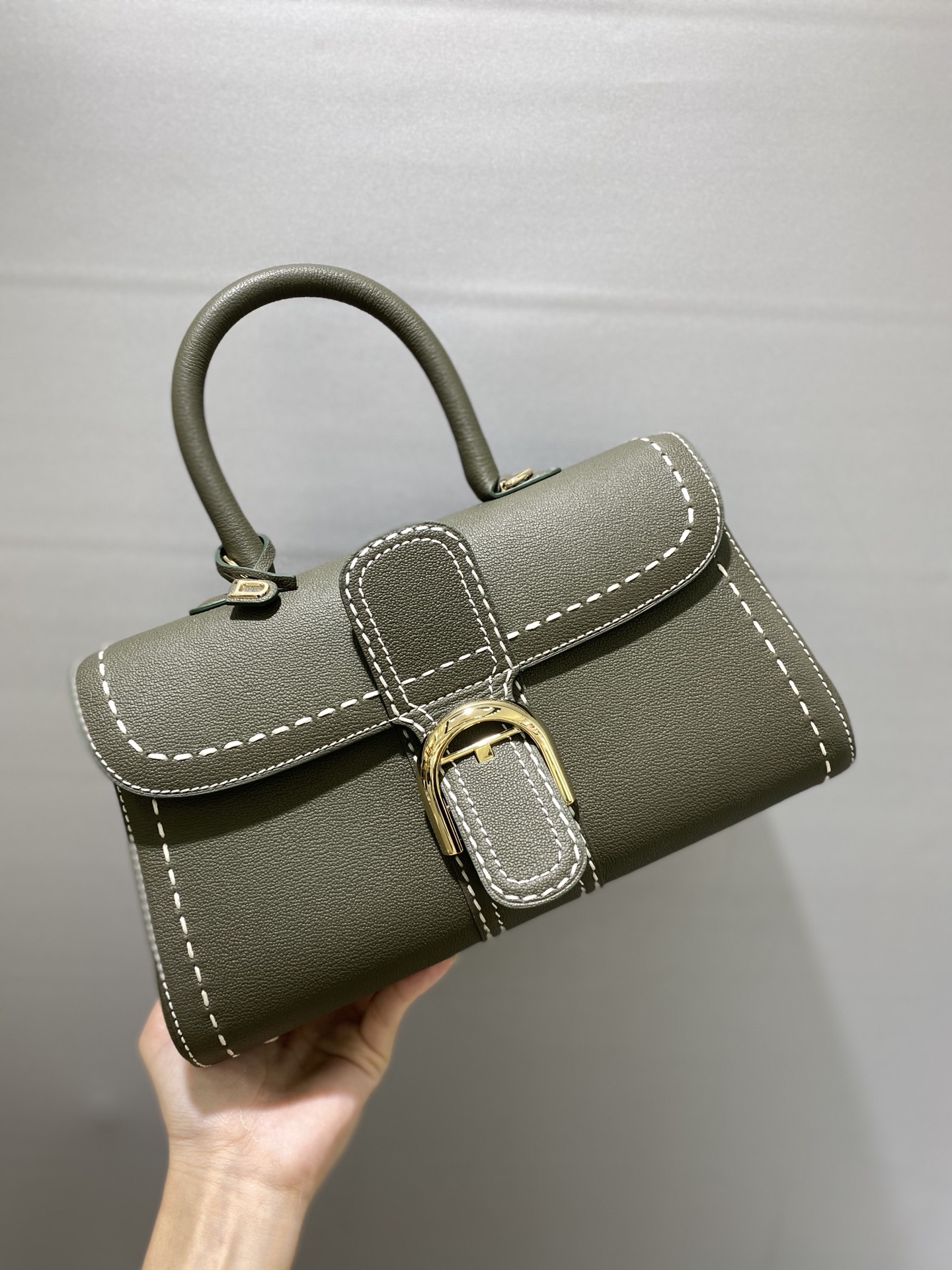 DELVAUX Grained Rodeo Calfskin Surpique Mini Brillant …
