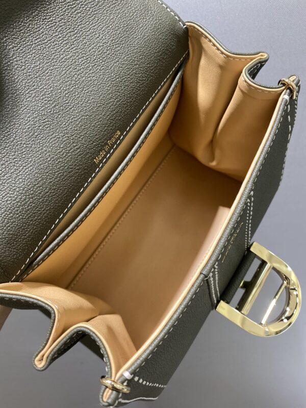 DELVAUX Grained Rodeo Calfskin Surpique Mini Brillant
