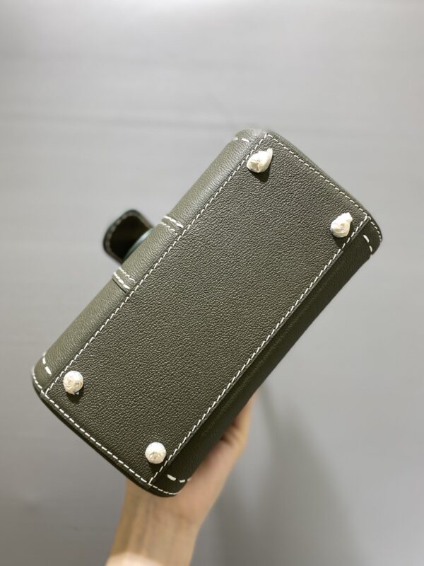 DELVAUX Grained Rodeo Calfskin Surpique Mini Brillant