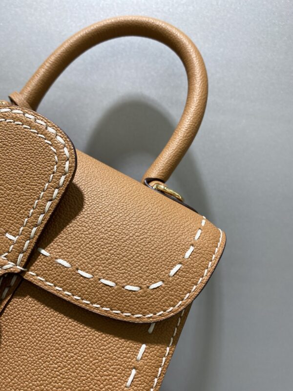 DELVAUX Grained Rodeo Calfskin Surpique Mini Brillant