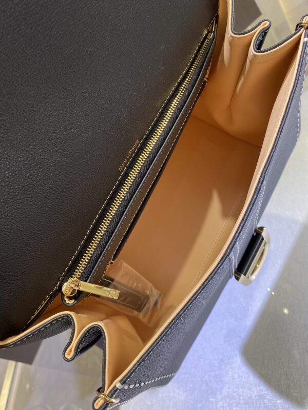 Delvaux Brilliant Topstitched - Vintage Counter  bag black