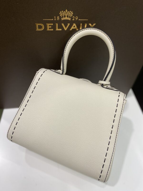 Brillant leather handbag Delvaux White in Leather -