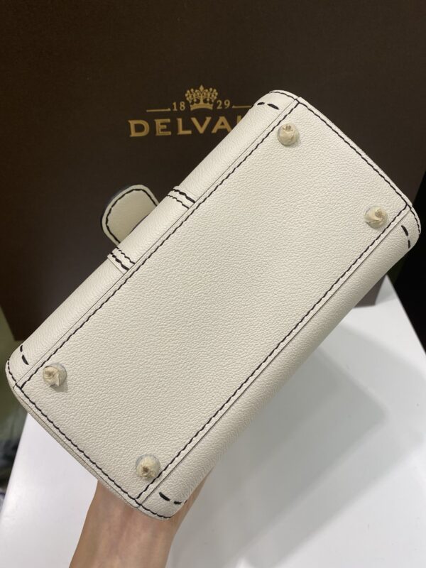 Brillant leather handbag Delvaux White in Leather -