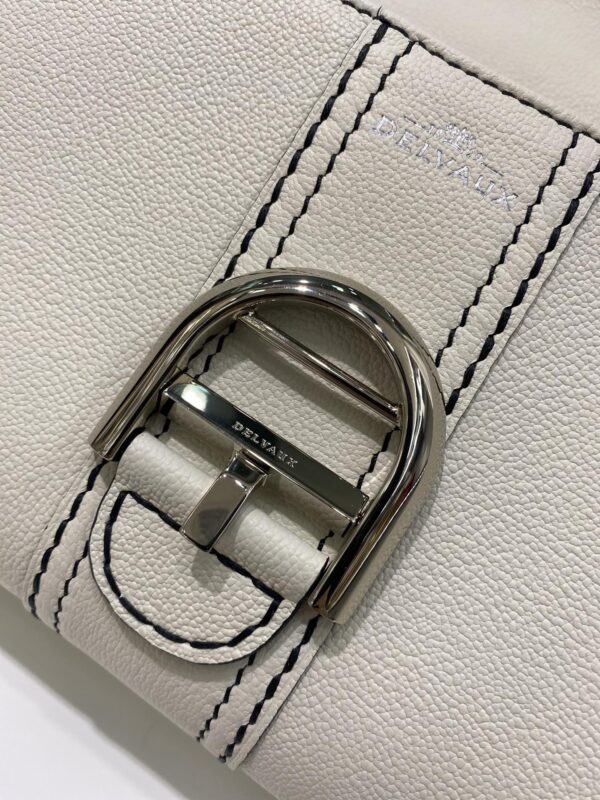 Brillant leather handbag Delvaux White in Leather