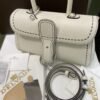 Brillant leather handbag Delvaux White in Leather
