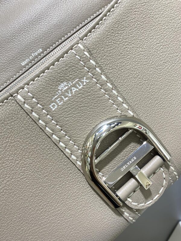 Delvaux Mini Brillant Surpiqué Tote Bag | Neutrals