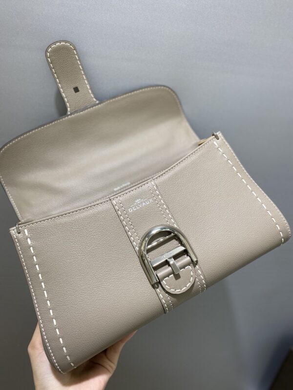 Delvaux Mini Brillant Surpiqué Tote Bag | Neutrals