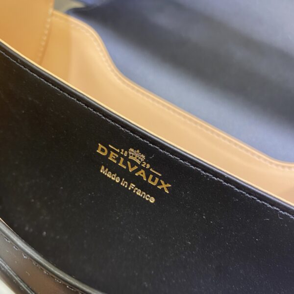 DELVAUX Olen Calfskin Small Lingot Crossbody Black