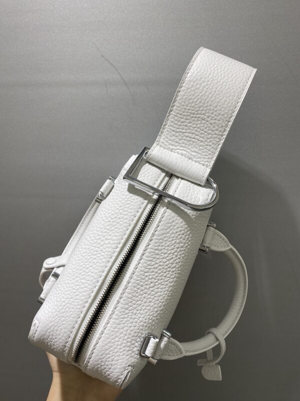 DELVAUX Taurillon Soft Nano Cool Box Satchel Cloud