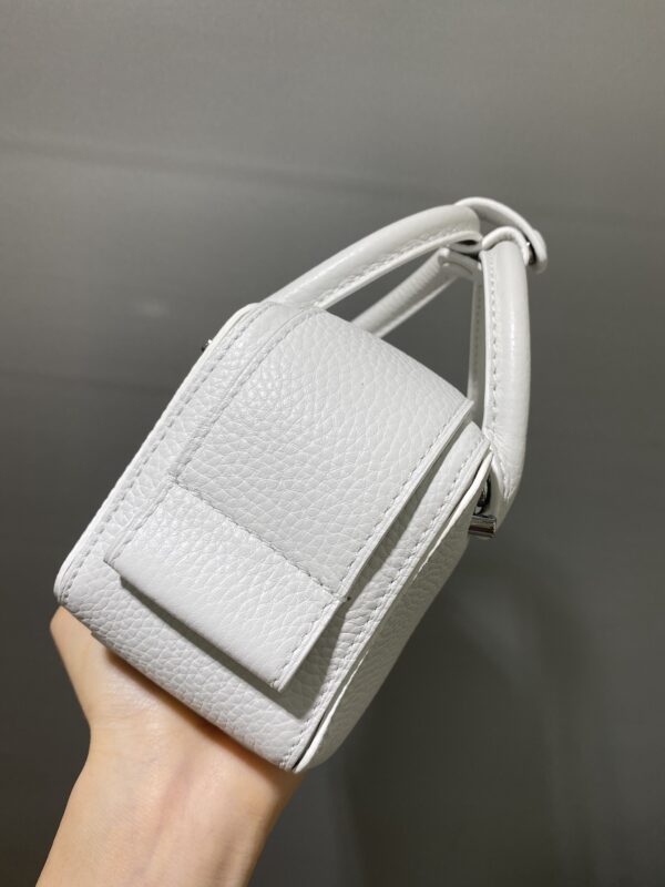 DELVAUX Taurillon Soft Nano Cool Box Satchel Cloud