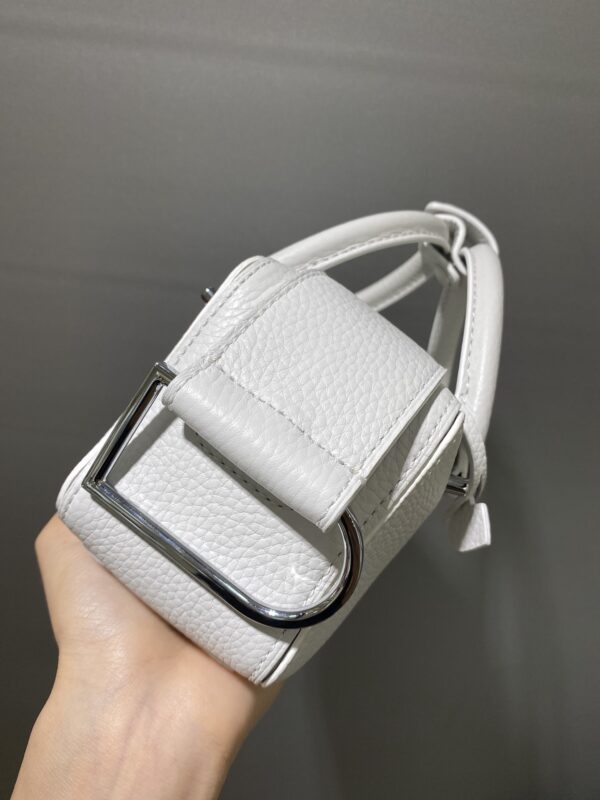 DELVAUX Taurillon Soft Nano Cool Box Satchel Cloud