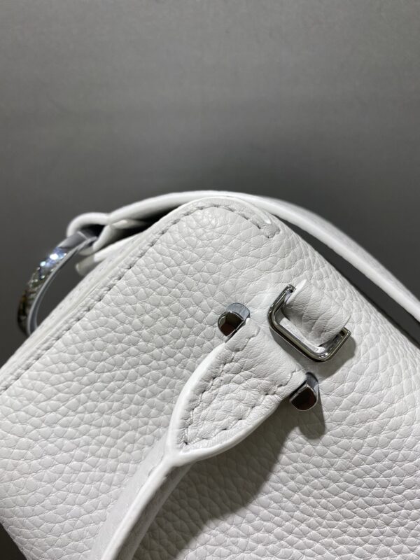 DELVAUX Taurillon Soft Nano Cool Box Satchel Cloud