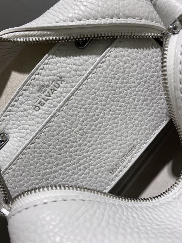 DELVAUX Taurillon Soft Nano Cool Box Satchel Cloud