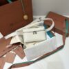 Extra pocket leather handbag Loro Piana White in Leather