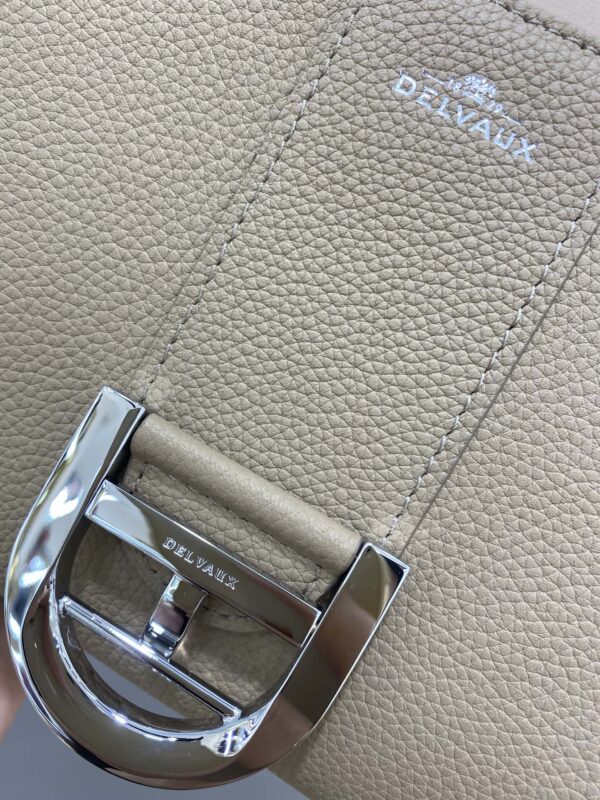ELVAUX Grained Calfskin Mini Brillant Satchel bag brown