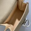 ELVAUX Grained Calfskin Mini Brillant Satchel bag brown