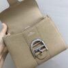 ELVAUX Grained Calfskin Mini Brillant Satchel bag brown