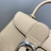 ELVAUX Grained Calfskin Mini Brillant Satchel bag brown