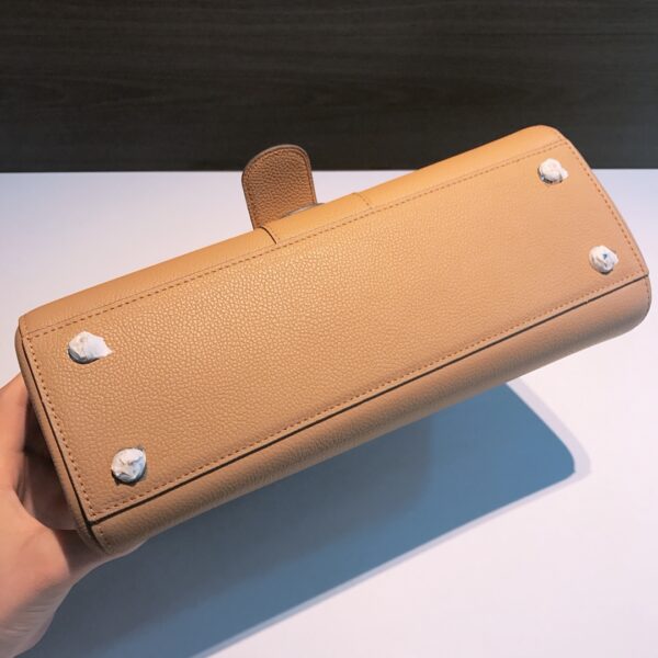 DELVAUX Calfskin Mini Brillant East West Satchel Natural
